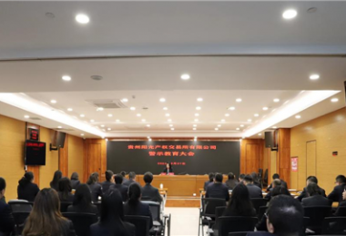 以案為鑒，警醒前行——貴州陽光產(chǎn)權(quán)交易所黨委組織召開2024年警示教育大會