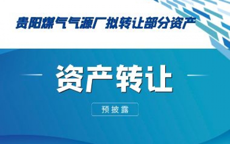 （預(yù)披露）貴陽(yáng)煤氣氣源廠擬轉(zhuǎn)讓部分資產(chǎn)預(yù)披露