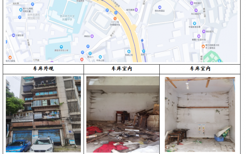 貴州省機關事務管理局國有資產管理服務中心貴陽市云巖區(qū)寶山北路180號55棟一單元1樓最左側2間車庫招租